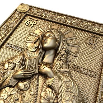 Icons (Mother of God Kaluga, IK_1309) 3D models for cnc